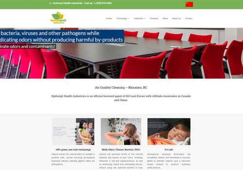 Weblapkészítés - Hydroxyl Health industries Canada részére