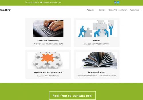 Kulich Consulting website development and design