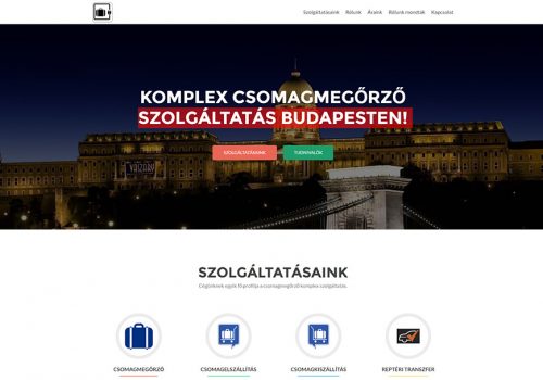 weblap készítés a budapesti csomagmegőrző részére