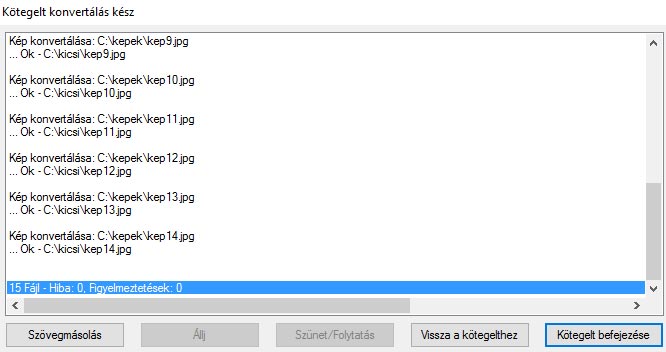 irfanview kötegelt feldolgozás vége