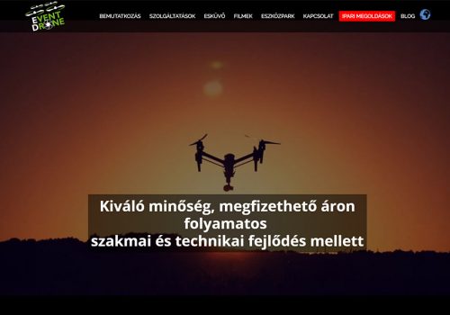 weblap készítés az Event Drone Filmstúdió részére