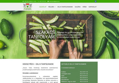 Weblapkészítés a KISOSZ Baranya részére