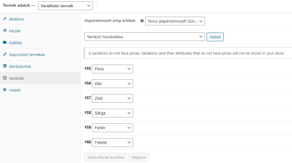 WooCommerce webáruház segédlet és kezelési útmutató 11