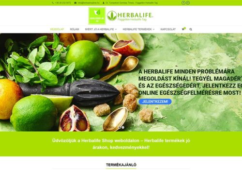 Webáruház készítés a Herbashopline részére