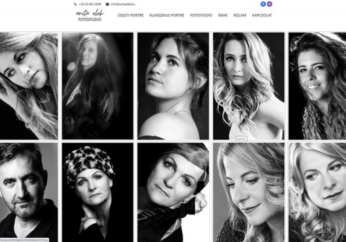 Fotós honlapkészítés Anita részére