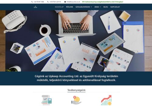 weblapkészítés az Upkeep Accounting részére