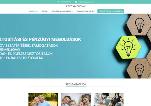 Weblapkészítés a Pénzügyokosan részére