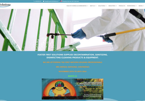 webshop készítés a Kanadai Foster First Solutions részére