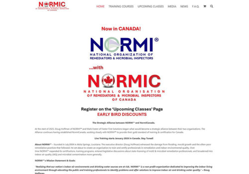 Weblap készítés a Normi Canada részére