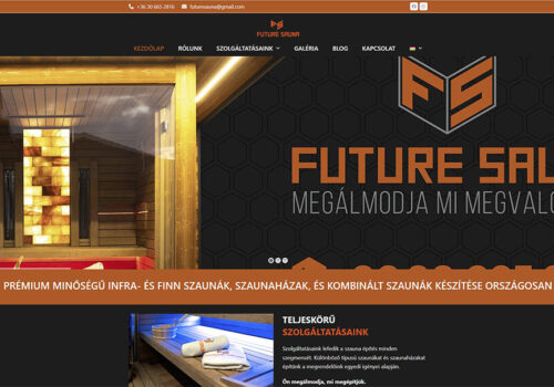 Weblapkészítés a Future Sauna részére