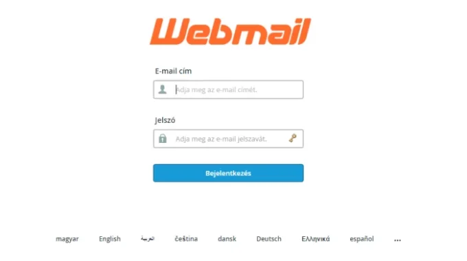 cPanel-webmail-felulete