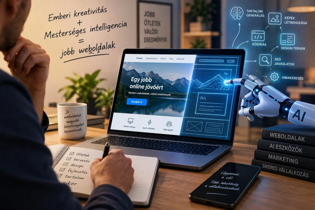 Hogyan változtatja meg az AI a weblapkészítést? A weboldalak jövője 2026-ban